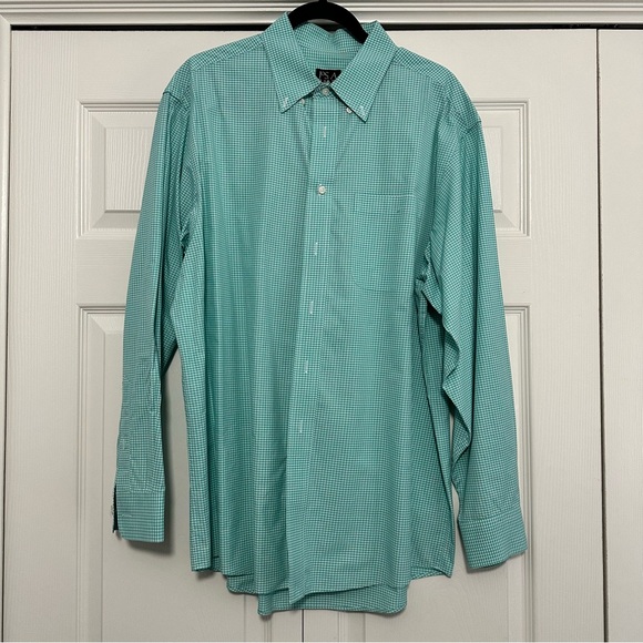 Jos. A. Bank Other - Jos. A. Bank Traveler’s Collection Plaid Button Down Shirt Green Size Large EUC